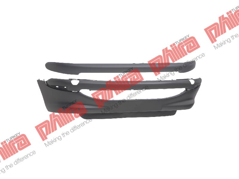 TAMPON ÖN SİSSİZ SPORT TAMPON BANDLI KOMPLE SİYAH - Peugeot 206 yedek parça