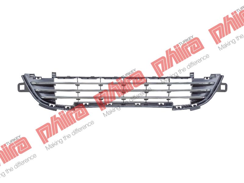 TAMPON IZGARASI ÖN ALT ORTA KROMLU TİP SİYAH - Peugeot 207 yedek parça