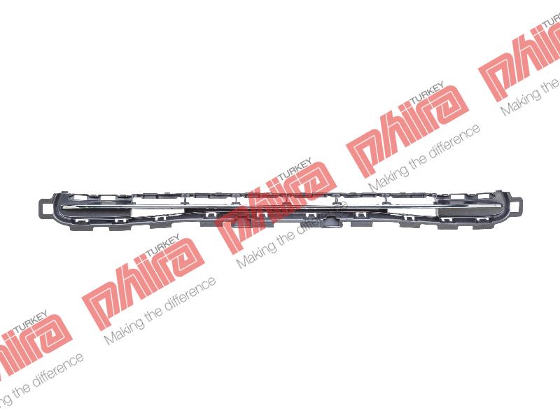 TAMPON IZGARASI ÖN ÜST ORTA KROMLU TİP SİYAH - Peugeot 207 yedek parça