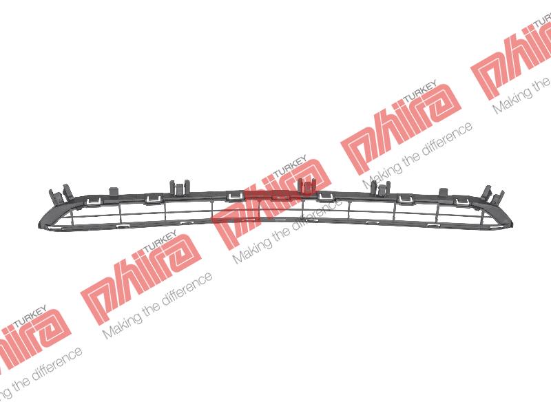 TAMPON IZGARASI ÖN ALT ORTA SİYAH - Peugeot 3008 yedek parça