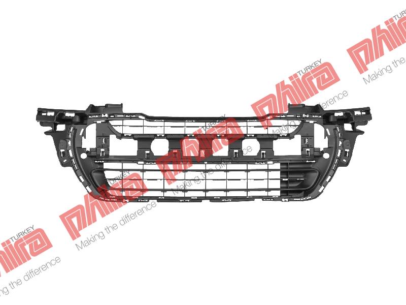 TAMPON IZGARASI ÖN ORTA KAPLAMA SİYAH - Peugeot 308 yedek parça