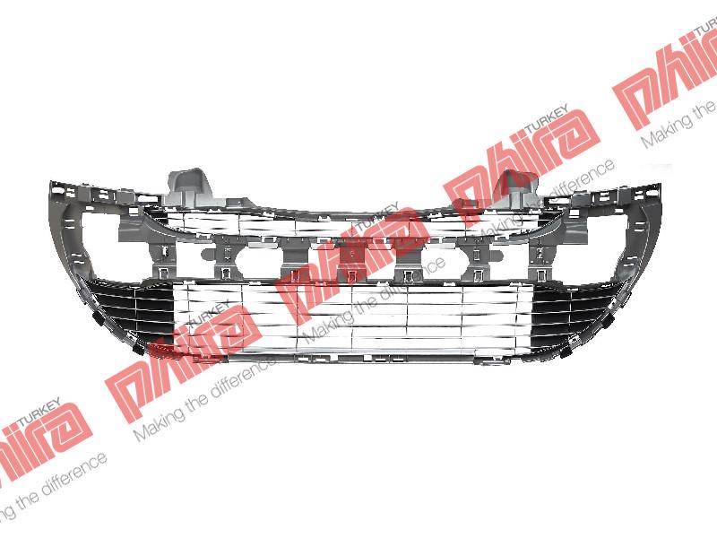 TAMPON IZGARASI ÖN ORTA GÜMÜŞ KROM - Peugeot 308 yedek parça