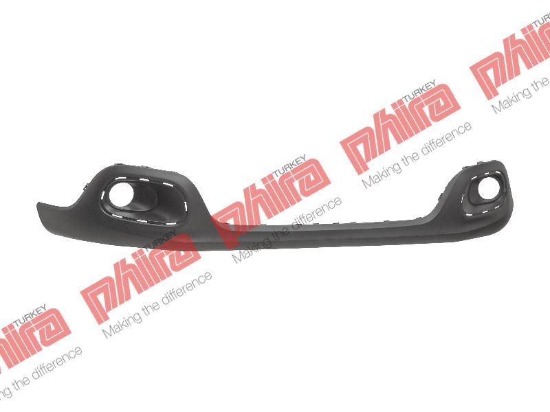 TAMPON IZGARASI ÖN ALT ORTA KAPLAMA SİSLİ SİYAH - CITROEN C3 yedek parça